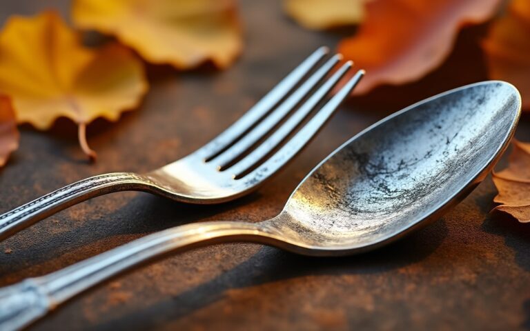 découvrez notre astuce d’automne pour redonner de l’éclat à vos couverts noircis et les rendre plus brillants que jamais, facilement et naturellement.