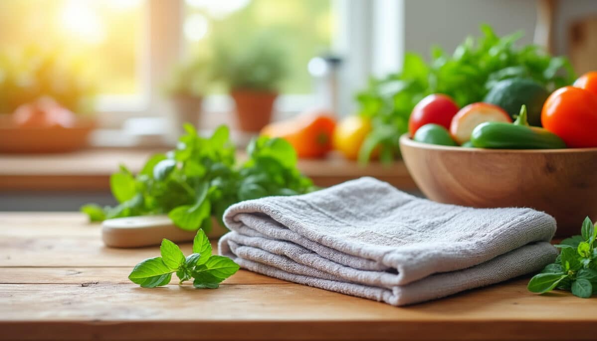 découvrez l’erreur courante que beaucoup commettent avec les torchons de cuisine. cette mauvaise habitude favorise la prolifération des bactéries sans que vous vous en rendiez compte. adoptez les bons gestes pour une cuisine plus saine !