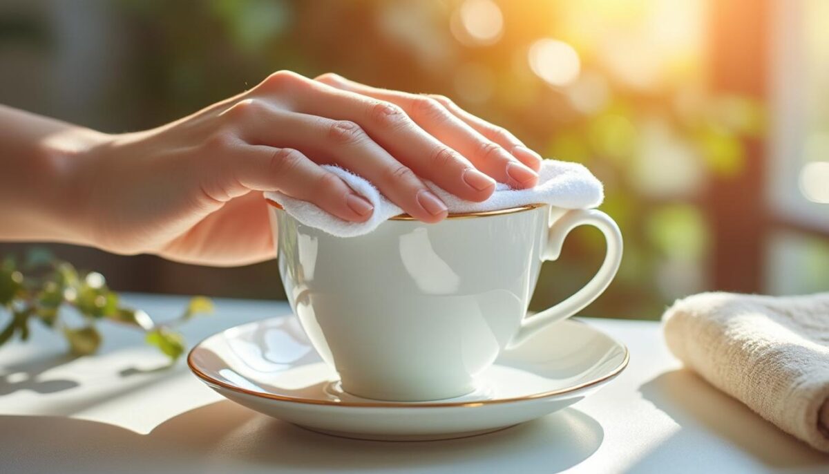 découvrez ce geste simple et oublié qui permet de redonner à votre porcelaine toute sa brillance d’origine en seulement quelques secondes. astuce facile, effet éclatant garanti !