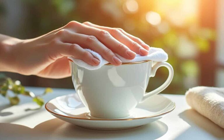 découvrez ce geste simple et oublié qui permet de redonner à votre porcelaine toute sa brillance d’origine en seulement quelques secondes. astuce facile, effet éclatant garanti !