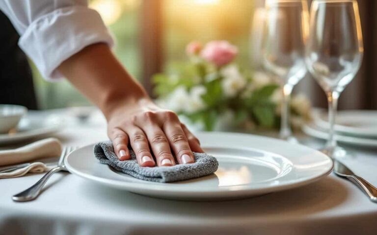 découvrez le geste discret mais essentiel que les hôteliers adoptent systématiquement avant de déposer une assiette sur la table, et qui fait toute la différence dans l’expérience des convives.