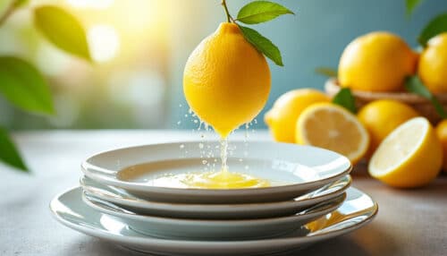 découvrez comment utiliser le citron pour redonner éclat et brillance à toute votre vaisselle grâce à une astuce simple, naturelle et efficace. dites adieu aux traces et profitez d’une vaisselle impeccable !