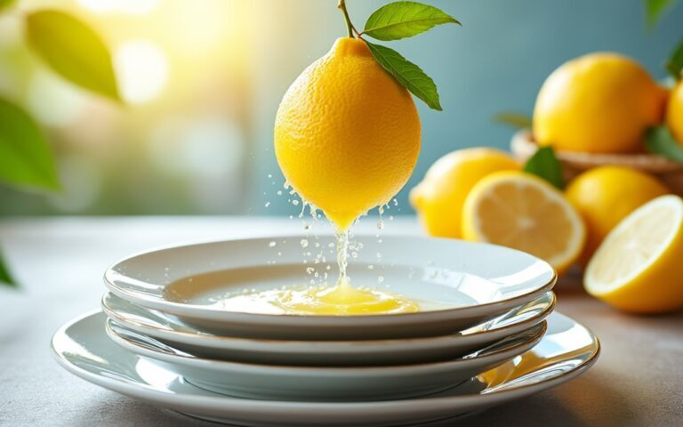 découvrez comment utiliser le citron pour redonner éclat et brillance à toute votre vaisselle grâce à une astuce simple, naturelle et efficace. dites adieu aux traces et profitez d’une vaisselle impeccable !