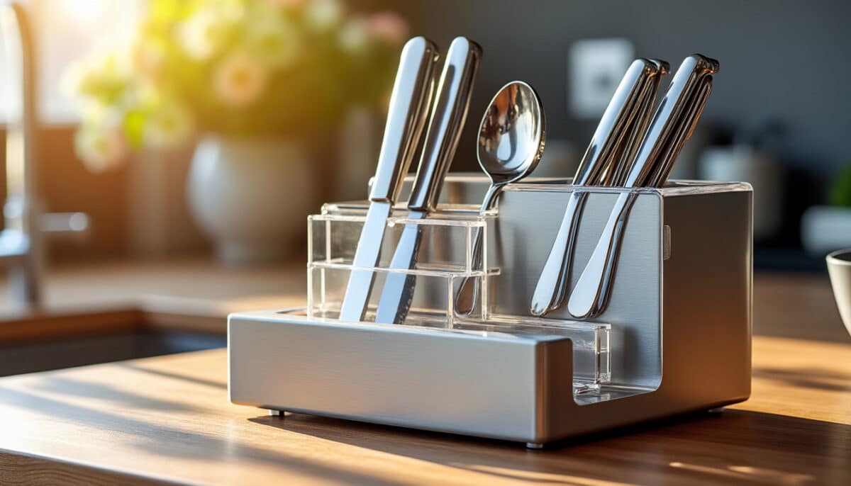découvrez l'accessoire innovant qui transforme l'organisation de vos couverts à la maison. optimisez votre rangement, gagnez de la place et simplifiez votre quotidien grâce à cette solution incontournable !