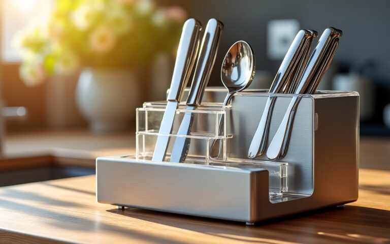 découvrez l'accessoire innovant qui transforme l'organisation de vos couverts à la maison. optimisez votre rangement, gagnez de la place et simplifiez votre quotidien grâce à cette solution incontournable !