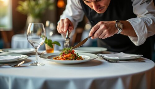 découvrez le rituel mystérieux et discret que suivent les serveurs des grands restaurants en seulement dix secondes avant chaque service, un secret bien gardé qui fait toute la différence dans l’excellence gastronomique.
