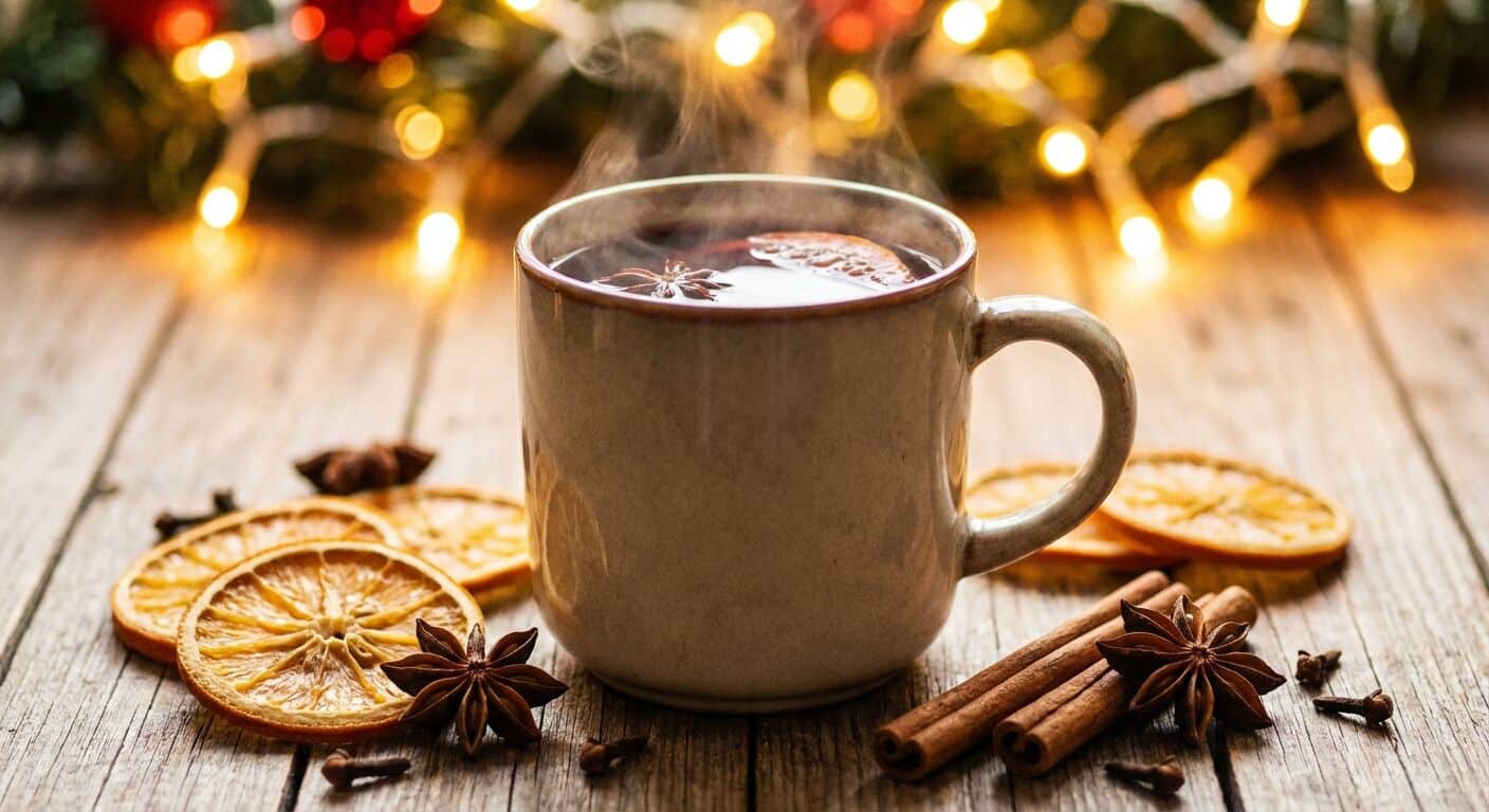 Découvrez notre recette traditionnelle et savoureuse de vin chaud de Noël, parfaite pour réchauffer vos soirées festives avec des épices authentiques et un goût unique.