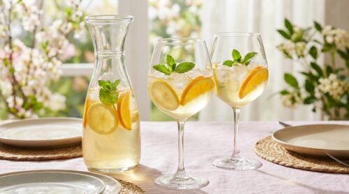 J’ai servi ce cocktail au vin blanc et sureau au repas de famille, succès immédiat