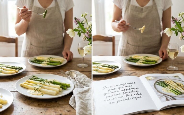 Je n’imaginais pas qu’une asperge puisse fondre ainsi en bouche au printemps