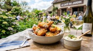 Knapperig, fris en klaar in 25 minuten: snelle lente-kibbeling met saus