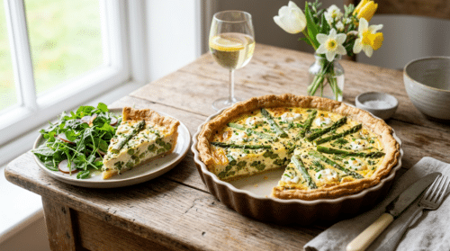 Ma quiche aux asperges printanières fond en bouche en moins de 20 minutes