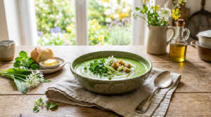 Veloutée, fraîche et relevée : cette soupe printanière fait un carton à l’apéro entre amis