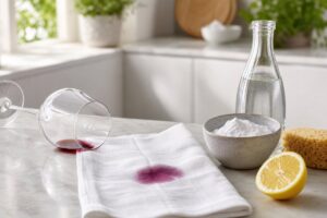Comment enlever une tache de vin rouge sèche ou incrustée ? Les méthodes efficaces