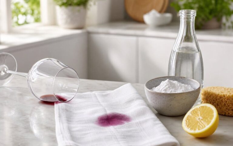 Comment enlever une tache de vin rouge sèche ou incrustée ? Les méthodes efficaces